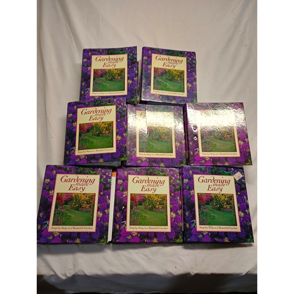 Gardening Made Easy 8 Binder Set 1995 IMP Plant Garden Guide Cards Vintage